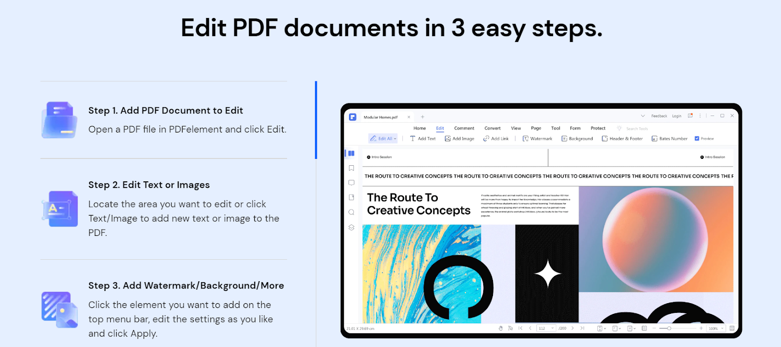 Editing PDF Documents with PDFelement in 3 Easy Steps