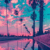 Palm Tree Alley Wallpaper for iPhone and Android