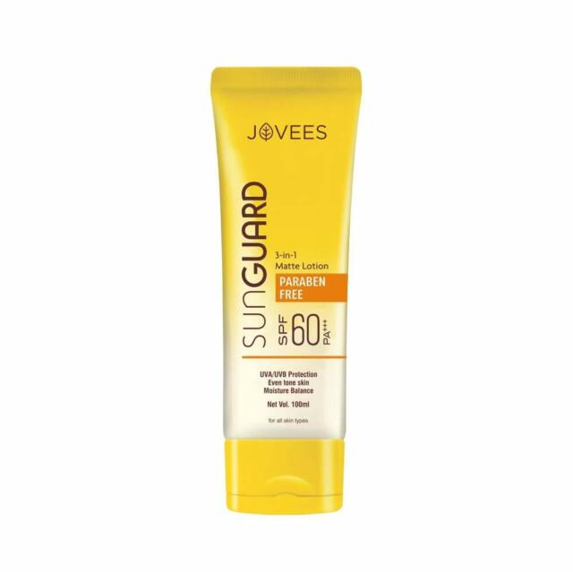 Jovees sunscreen is a water-resistant, herbal formula