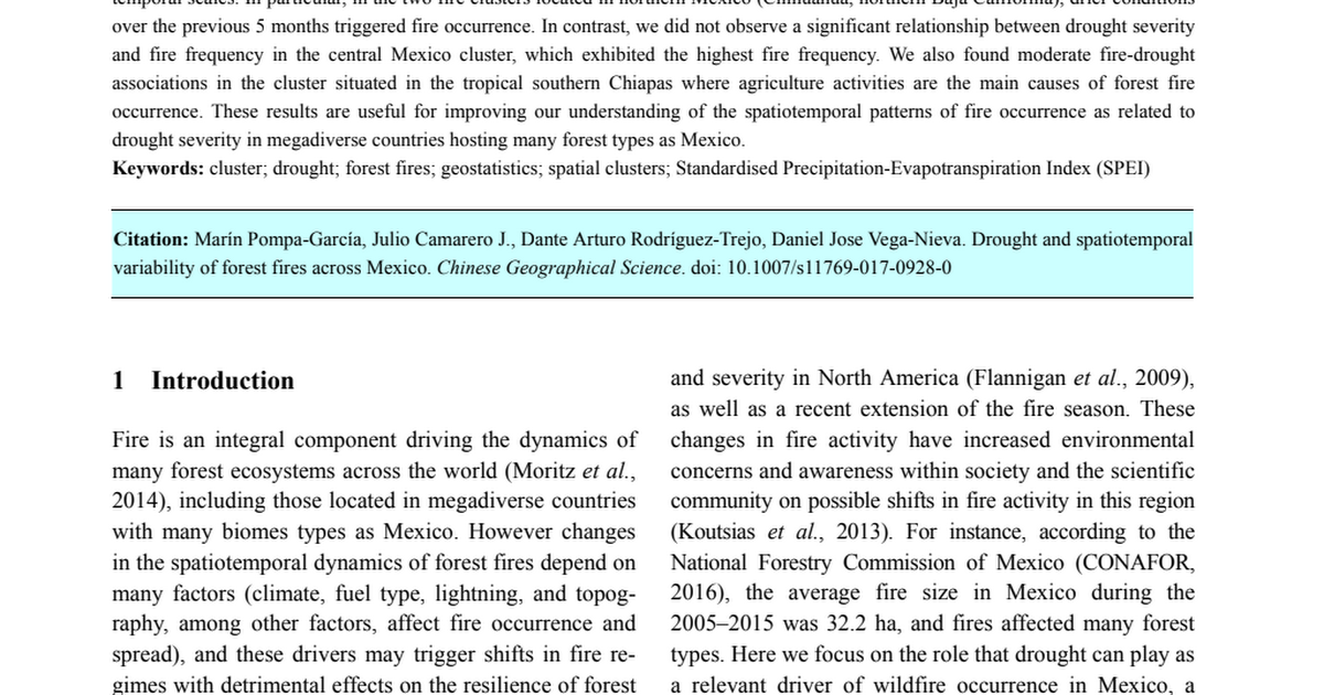 Drought Fires Mexico Pdf Google Drive