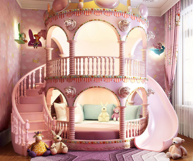 Mẫu giường tầng trẻ em đẹp dành cho nhà phố hiện đại