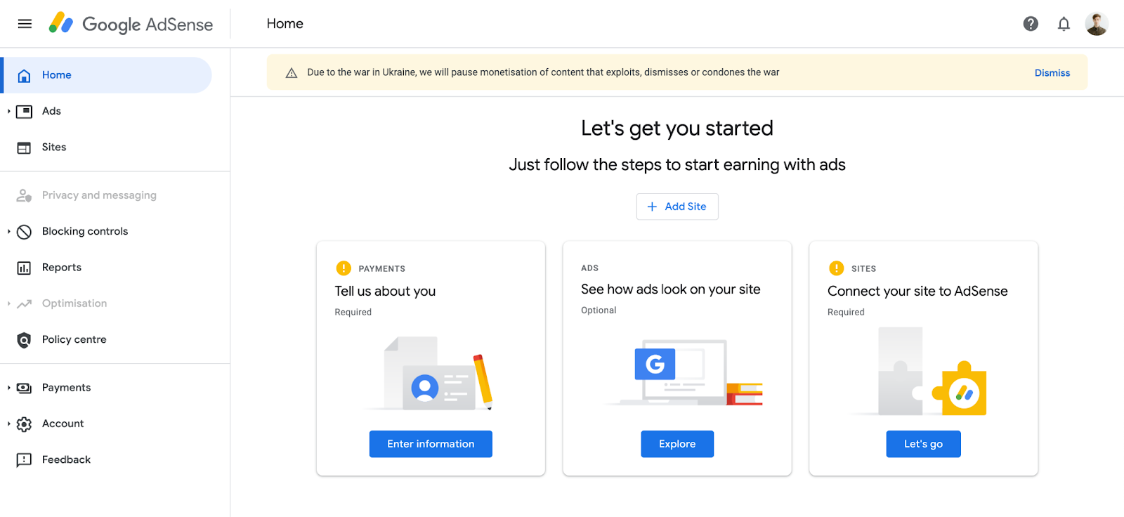 Acerca de registrarse en Google AdSense