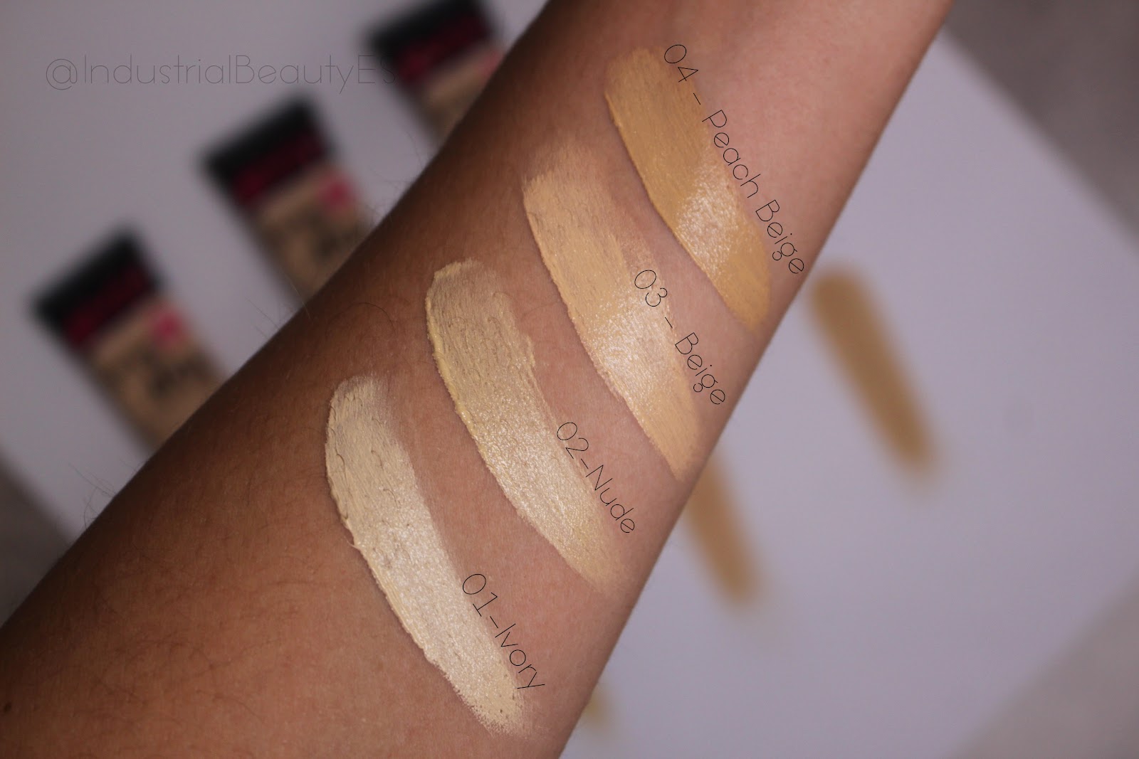 swatches my every day makeup bell 
