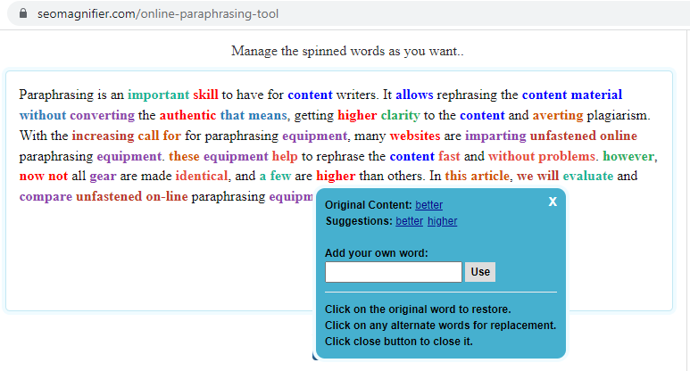 best paraphrasing tool online free quora