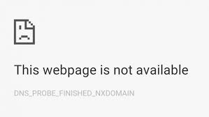 dns_probe_finished_nxdomain error message