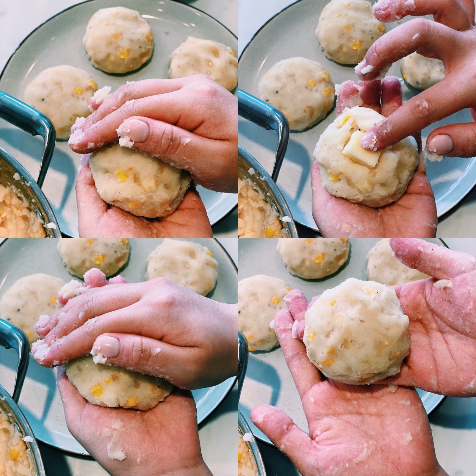 Japanese Potato Croquette - Korokke (Cheesy!)