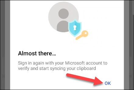 đăng nhập lại vào tài khoản Microsoft của bạn để xác minh
