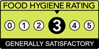 KFC Food hygiene rating is '3': Generally satisfactory