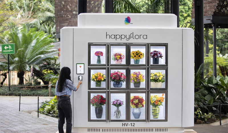a wifi flower kiosk