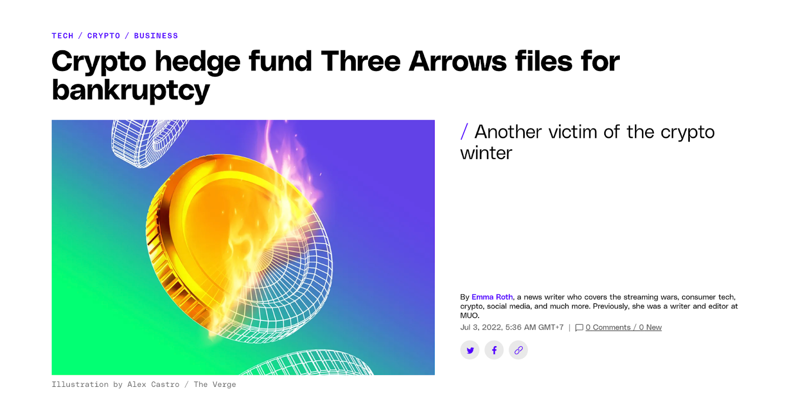 Source: <a href="https://www.theverge.com/2022/7/2/23192810/three-arrows-capital-chapter-15-bankruptcy-cryptocurrency">Crypto hedge fund Three Arrows files for bankruptcy - The Verge</a>