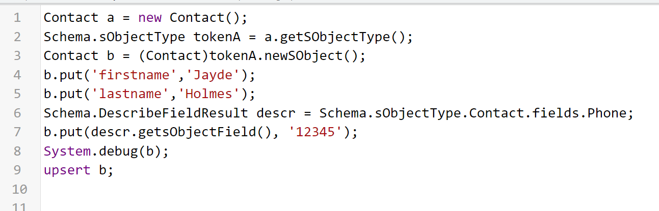 Specify the field values using Dynamic Apex while creating a record