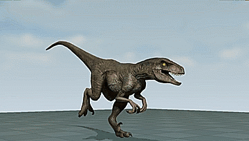 Resultado de imagen de gif velociraptor