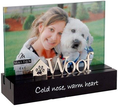 Malden International Designs Desktop Expressions Woof Dog Picture Frame