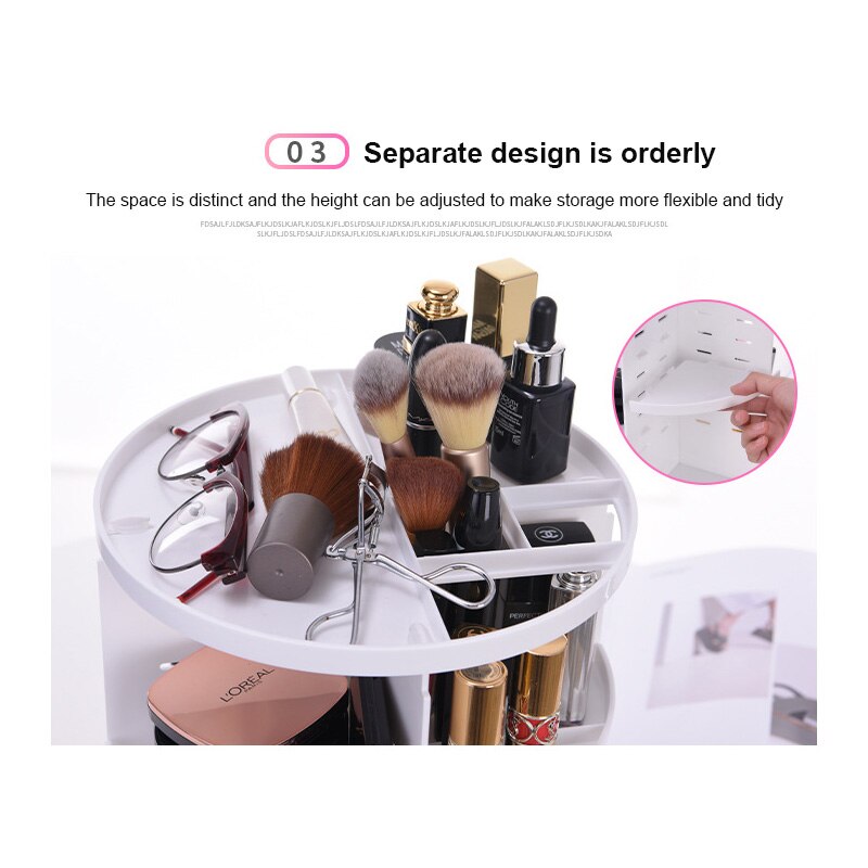 Dressing Table Storage Box 360 Degree Rotation Skincare Product Rack 3Style  Acrylic Makeup Organizer for Cosmetic