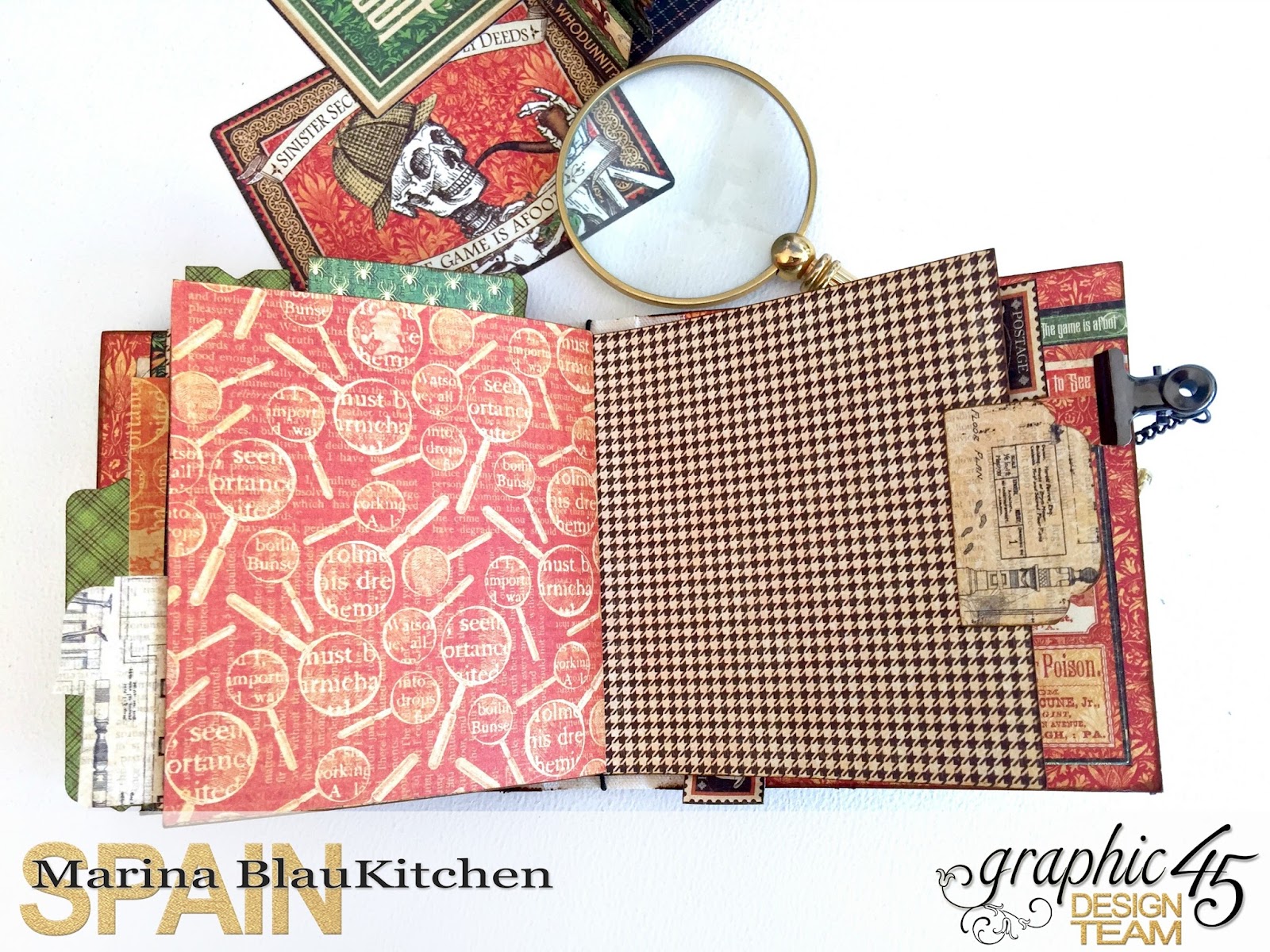 Stand and Mini Album Master Detective by Marina Blaukitchen Product by Graphic 45 photo 23.jpg