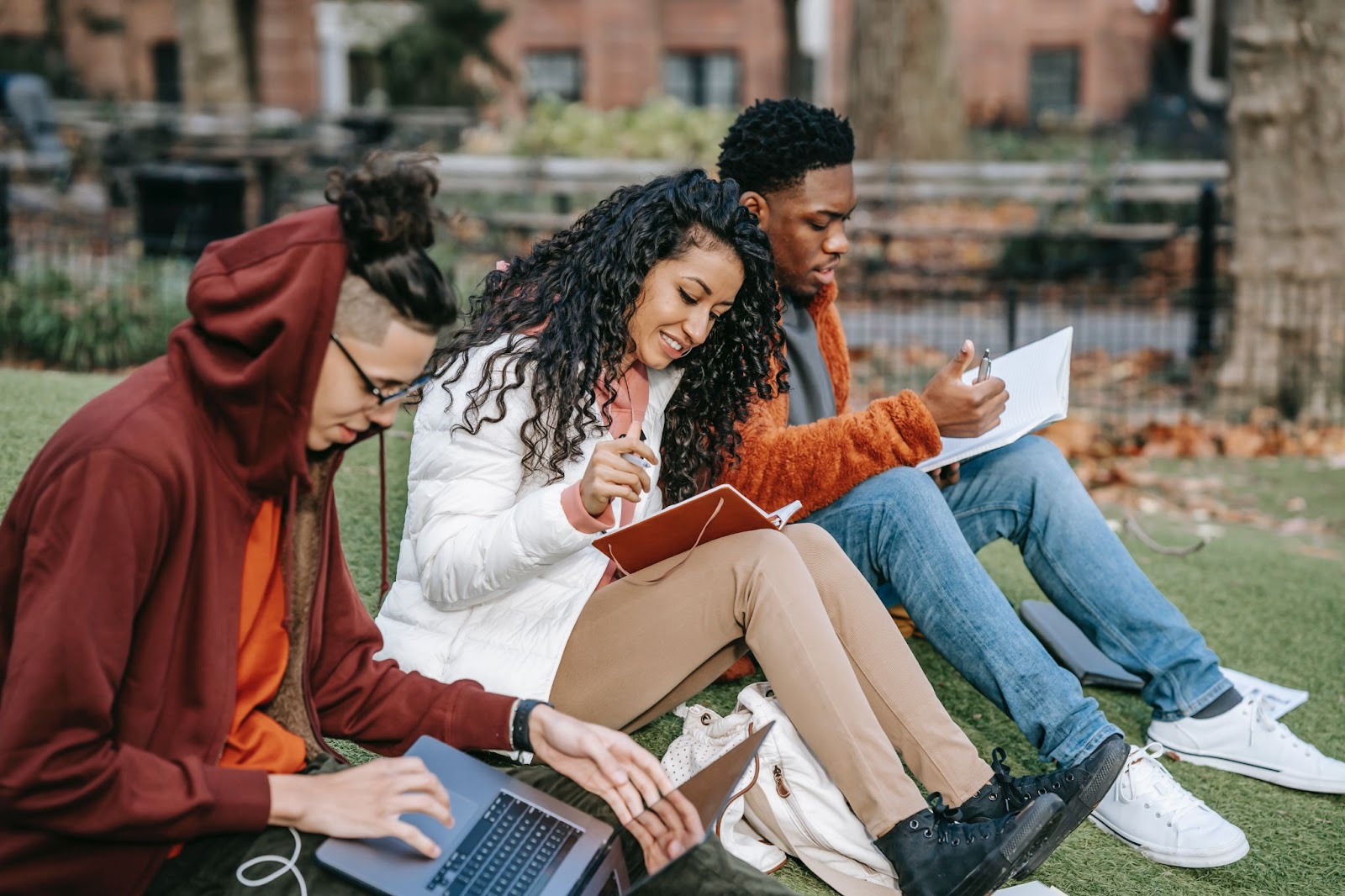 Students preparing for their exams.