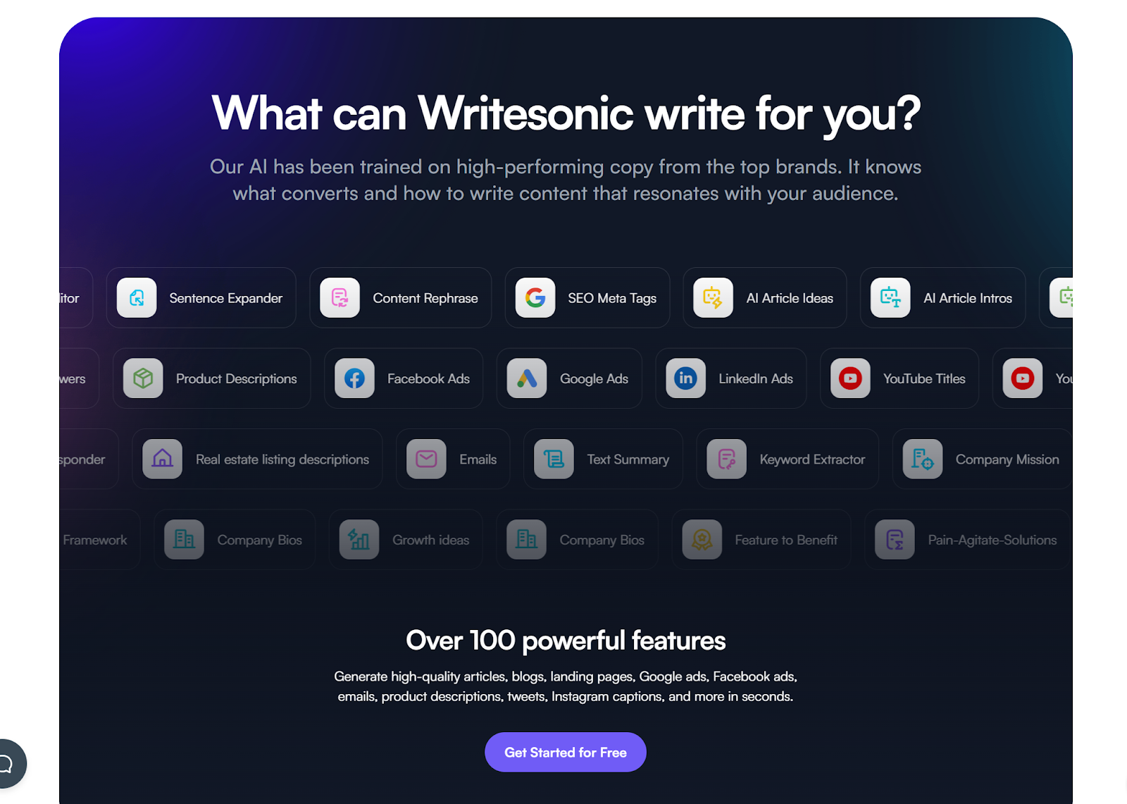 Writesonic AI writer