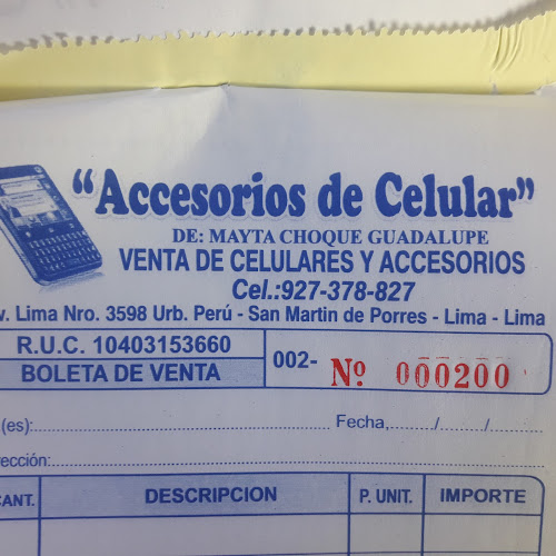 "Accesorios de Celular" - San Martín de Porres