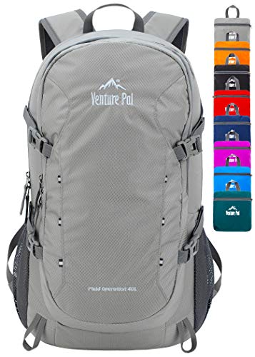 Venture Pal 40L Lightweight Packable Waterproof Travel Hiking Backpack Daypack