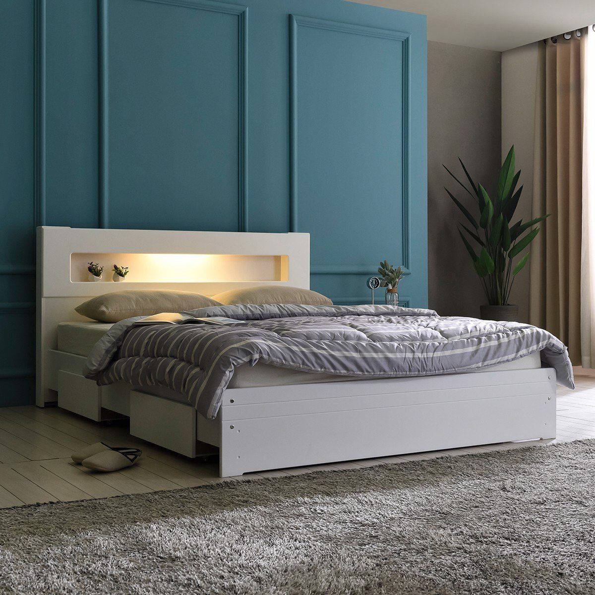 Giường ngủ đặt đối diện cửa ra vào là điều tối kỵ trong phòng ngủ
