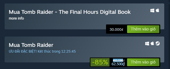Tượng đài game phiêu lưu hành động Tomb Raider đang giảm giá chỉ còn 62.500 đồng  2345