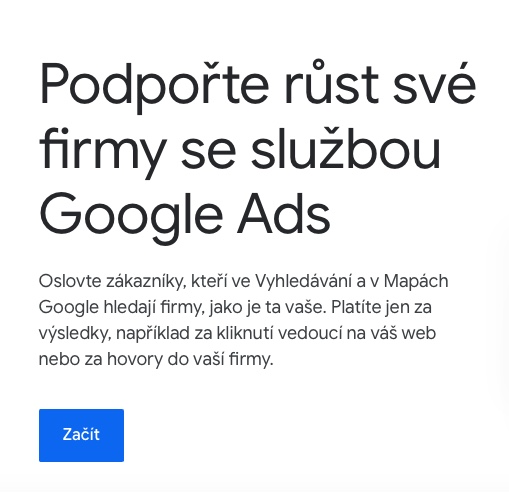 Založeni Google Ads účtu
