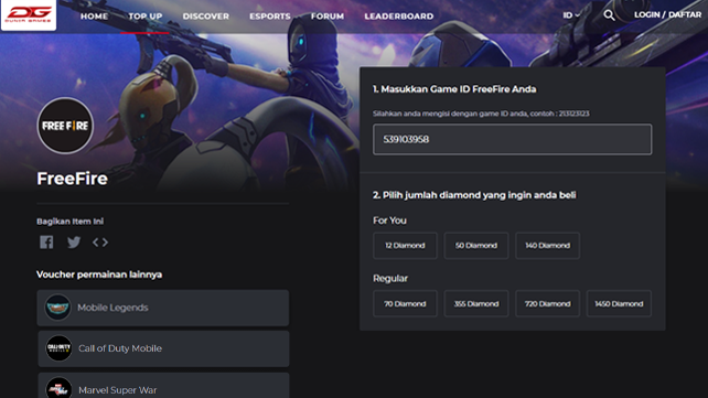 Upoint Id Murah Banget Ini 5 Situs Top Up Diamond Free Fire Termurah