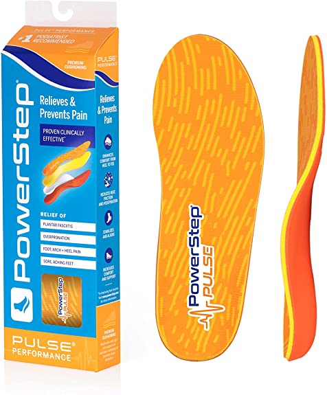 Powerstep Pulse Performance Insole, Running Shoe Insert, Plantar Fasciitis and Neutral Arch Support
