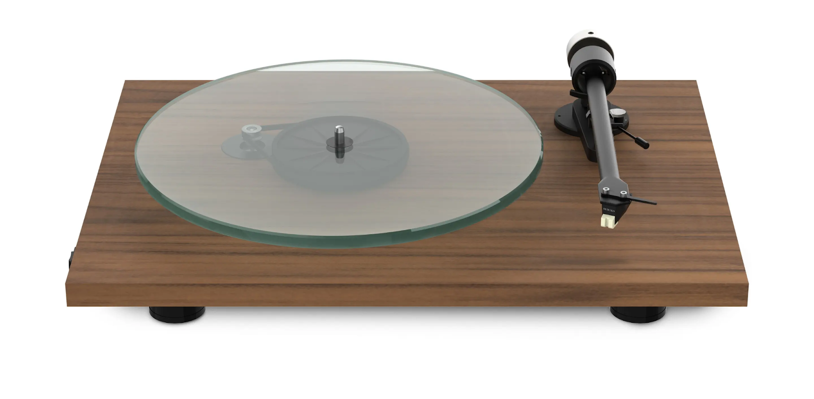 Pro-ject T2 W Wi-Fi Turntable in walnut.
