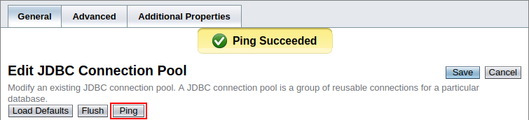 pinging jdbc connection pool