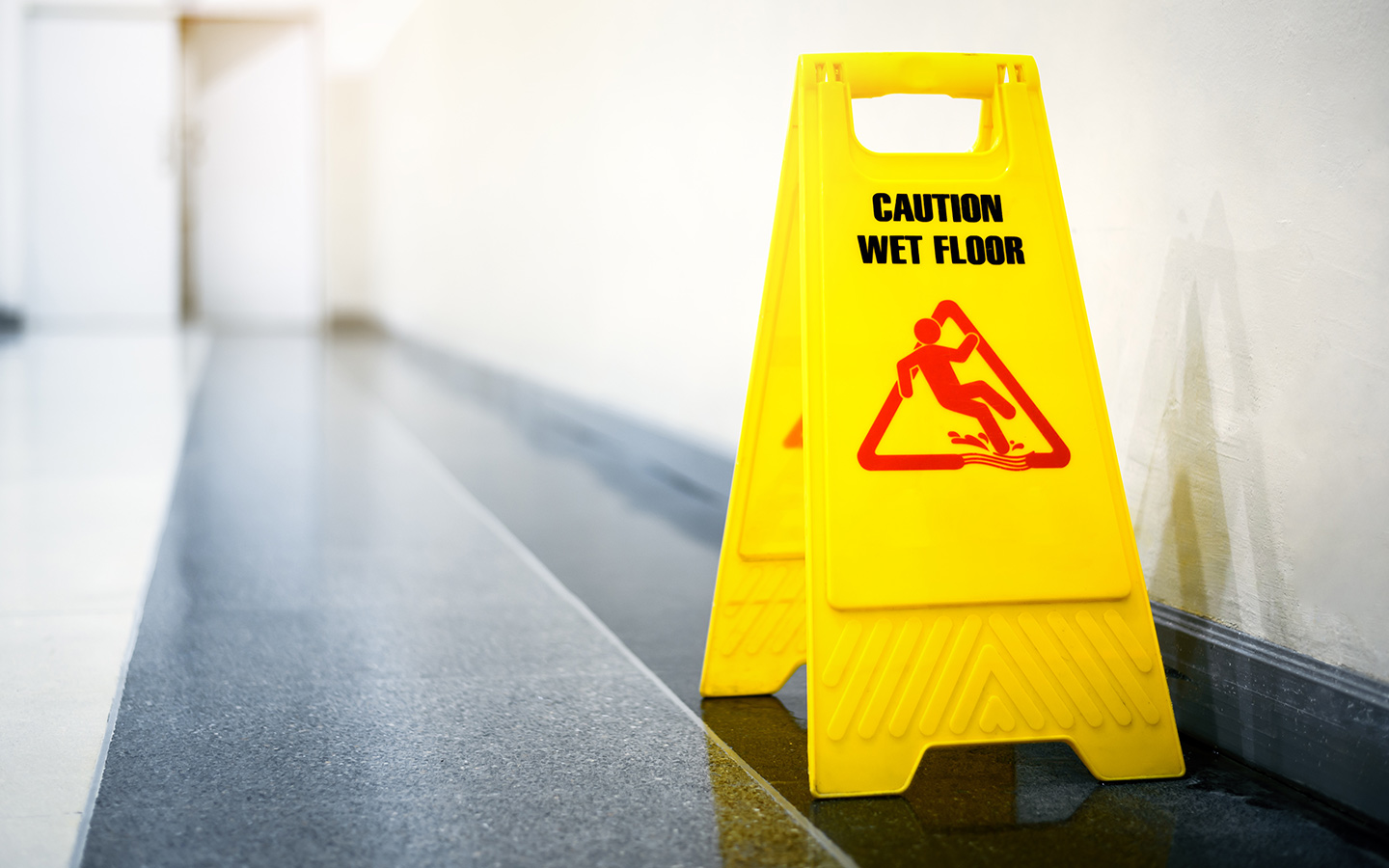 wet floor caution board 