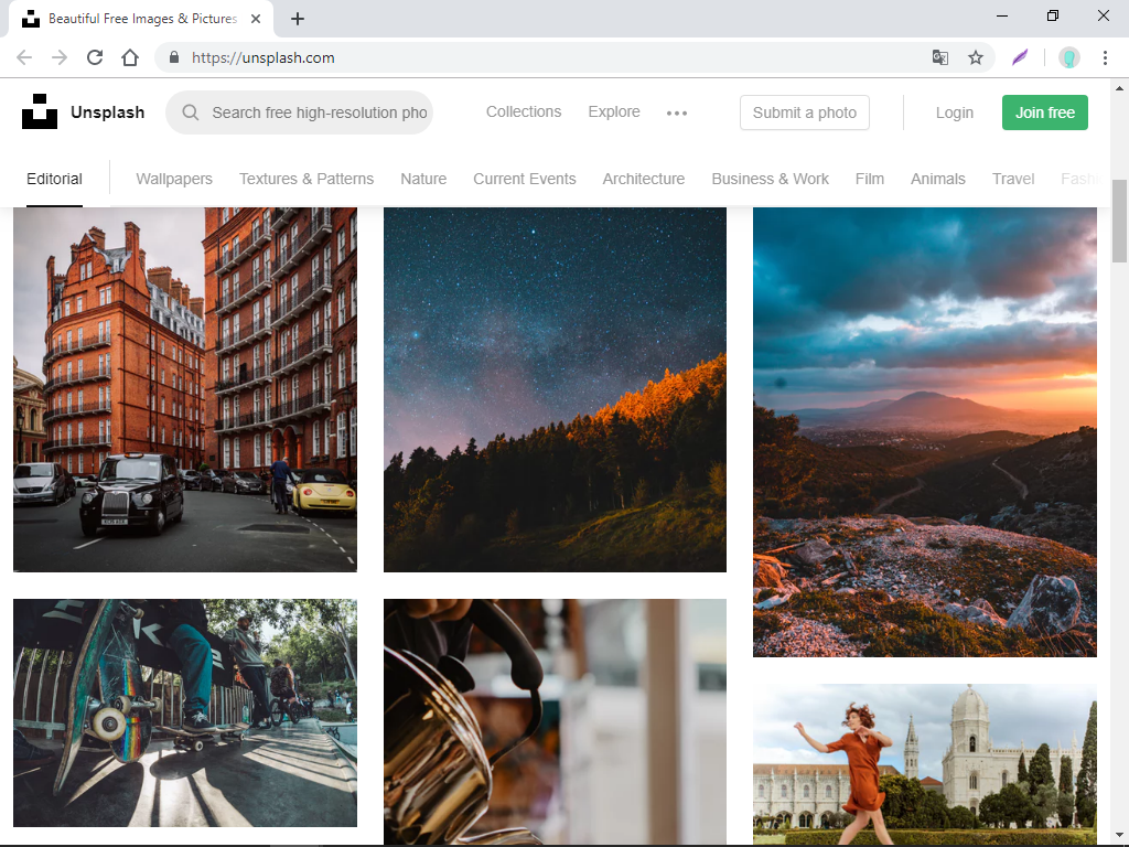https://unsplash.com/