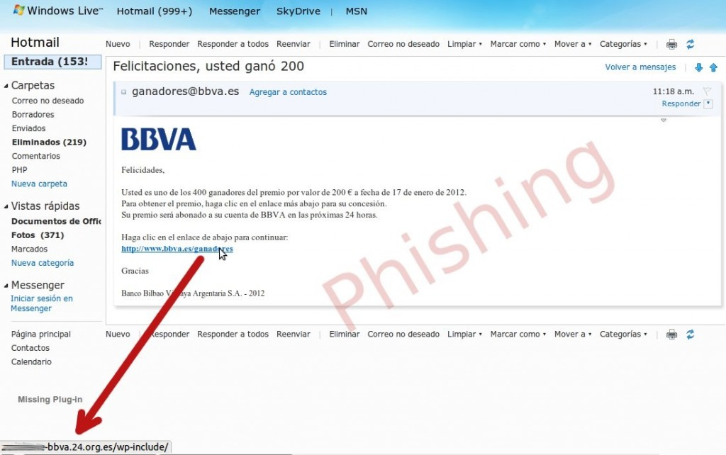 Phishing bbva