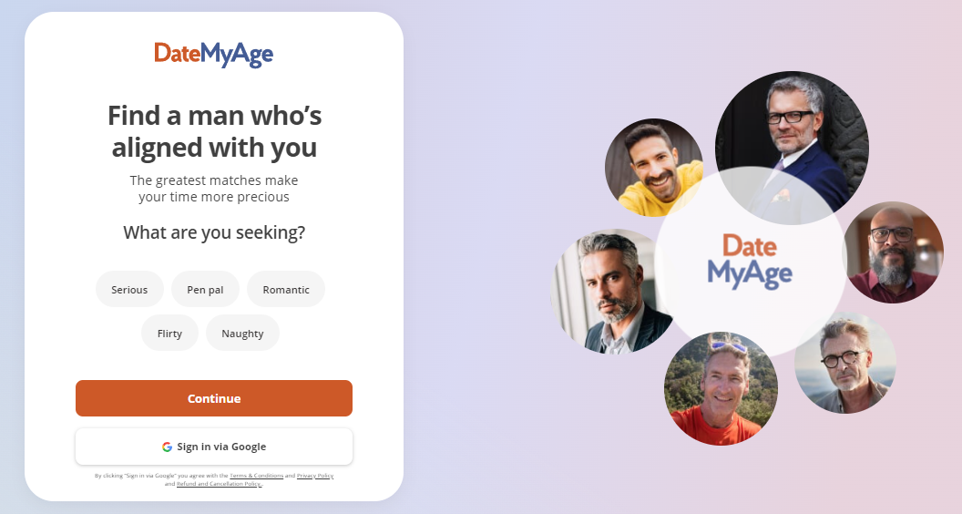DateMyAge - Focus on the Divorce People Dating