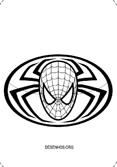desenhos do homem-aranha para imprimir e colorir