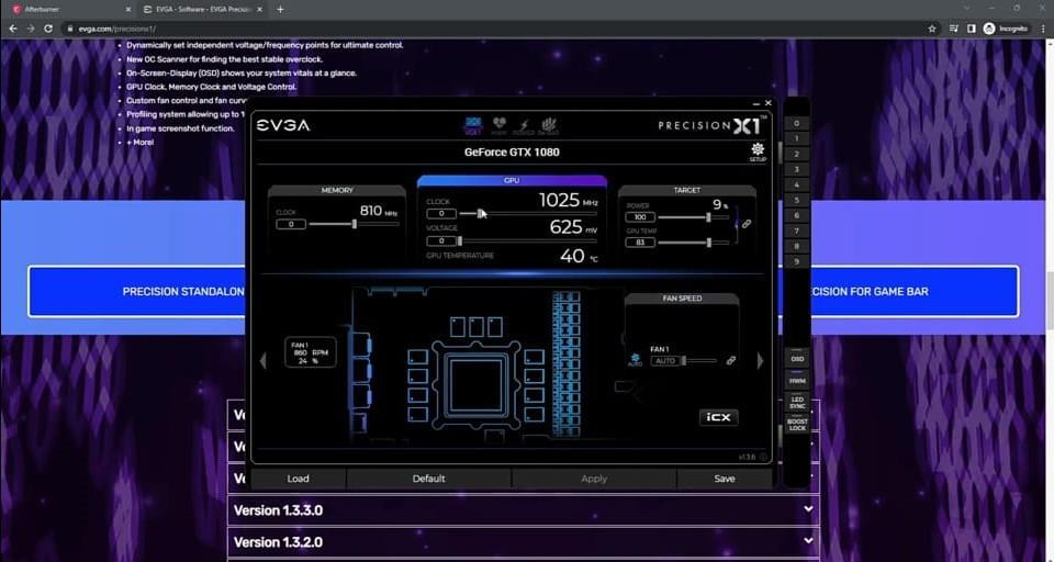 EVGA Precision X1