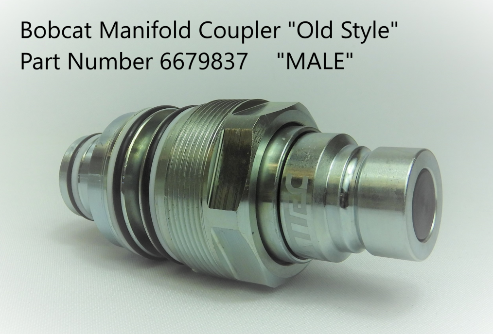 Old Style Bobcat Manifold Couplers Male