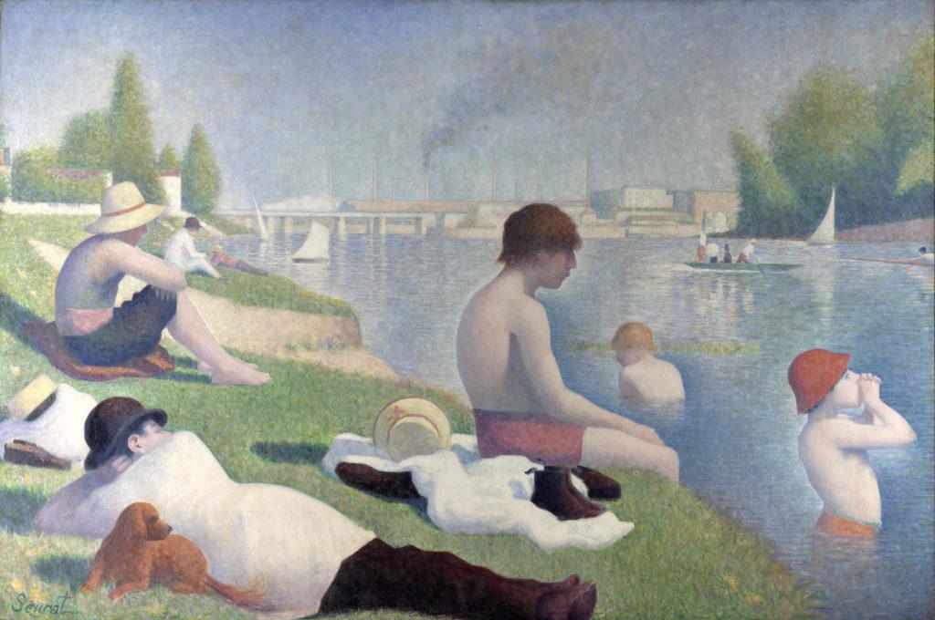 Hài hòa trong nghệ thuật: Người tắm tại Asnières của Georges Seurat, 1884