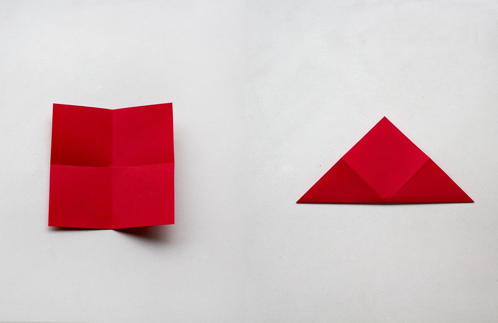 Origami poppy step 3