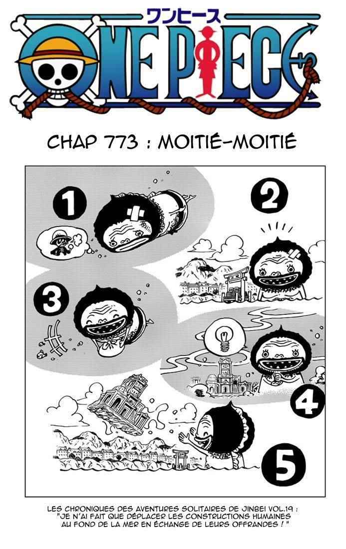 Manga One Piece Chapitre 773 - Page 2