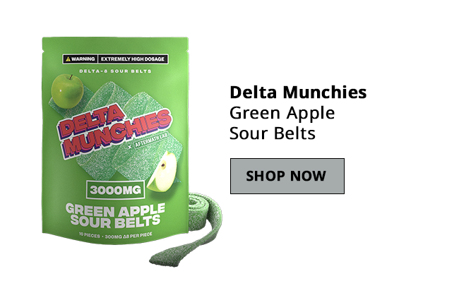 Delta Munchies Delta-8 Green Apple Sour Belt