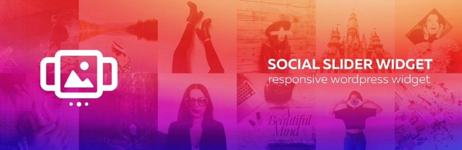 Widget de controle deslizante social