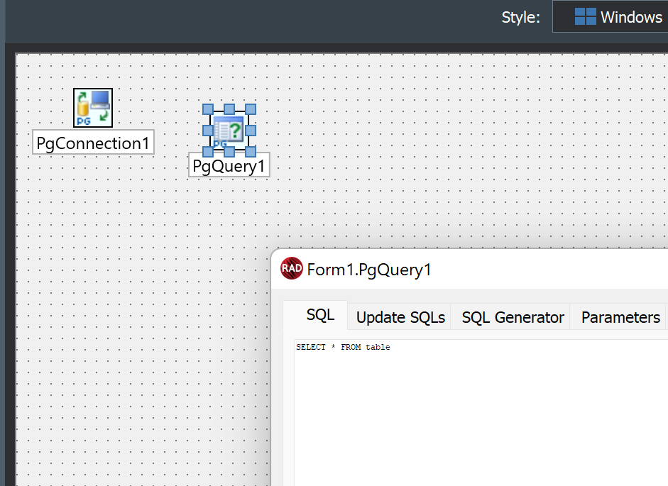 Creating an SQL query