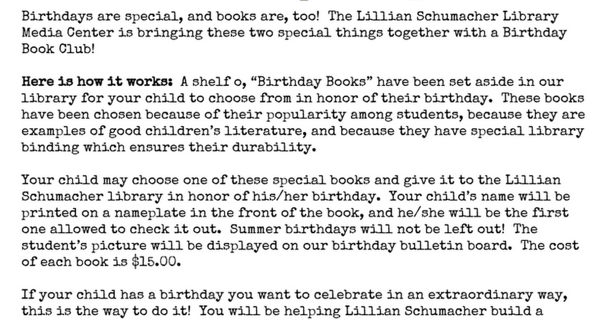 Birthdays books form.doc