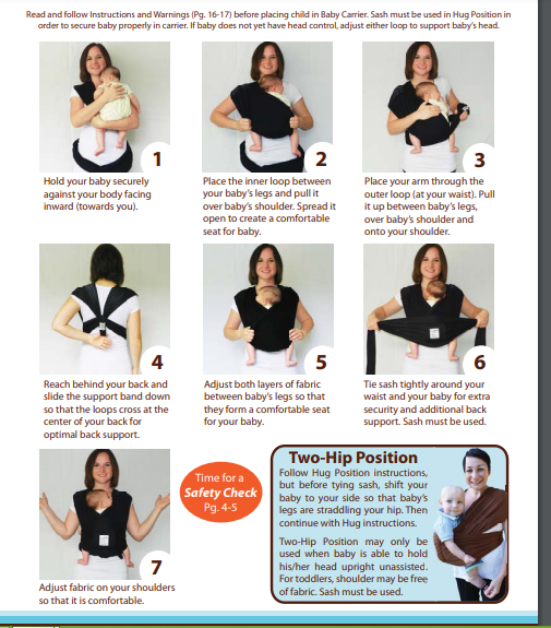 When to Use the Baby K'tan Baby Carrier in Hug Position