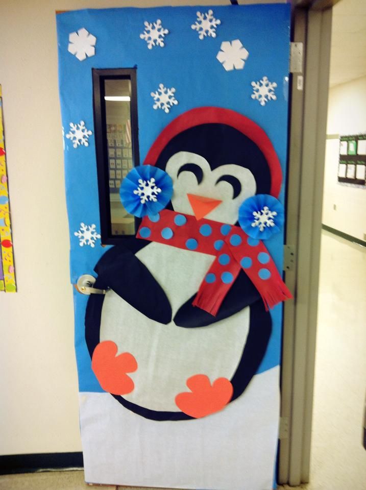 Image result for winter door decorating cartoon characters
