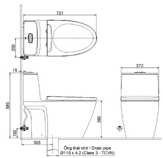 Kích thước thiết bị vệ sinh INAX chuẩn chỉnh nhất 2023