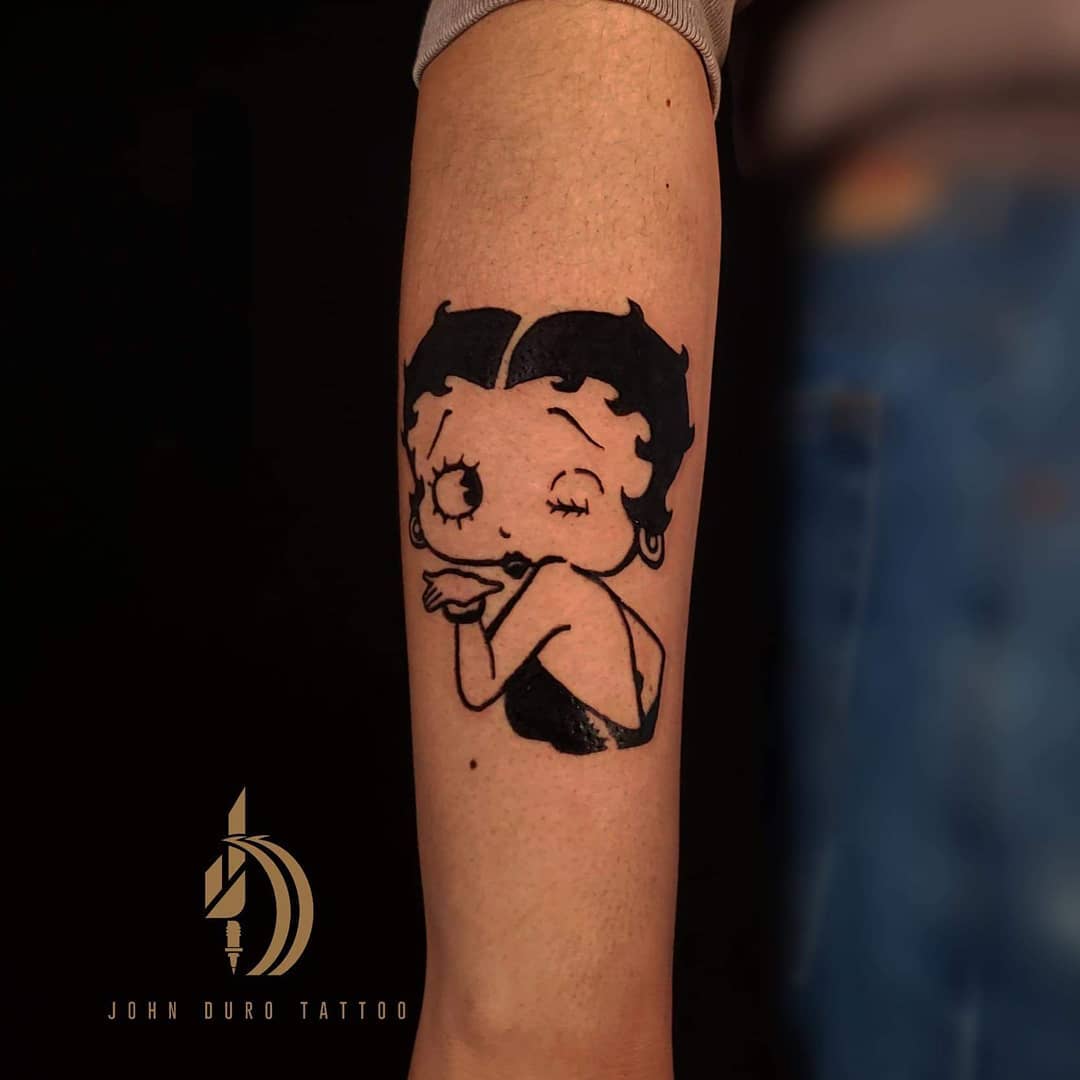 Betty Boop Cartoon Tattoo