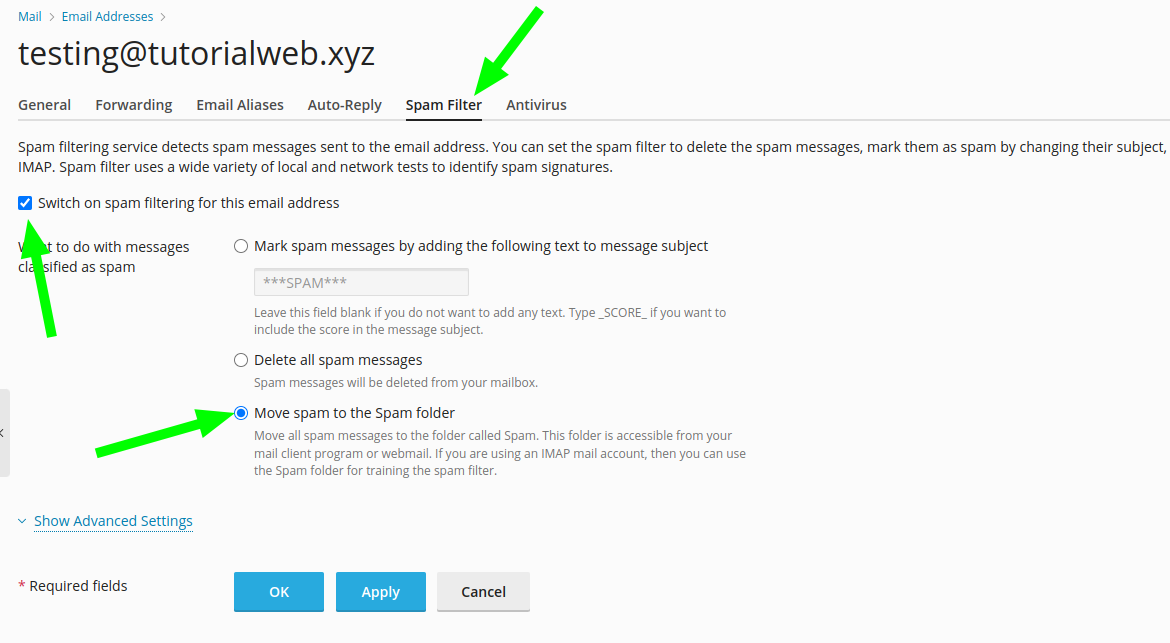 Cara Mengaktifkan SPAM Filter di Plesk Panel