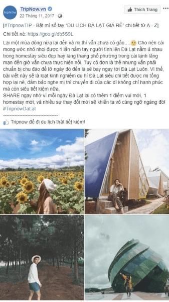 Mẫu content quảng bá du lịch